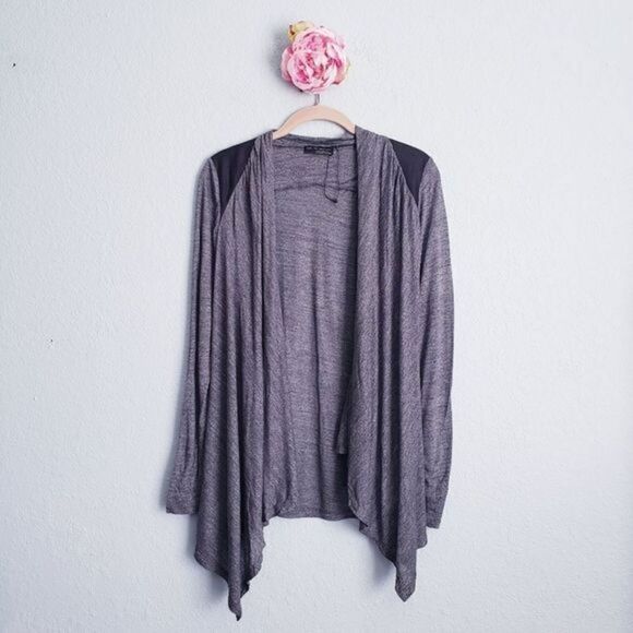 Zara‎ Gray Lightweight Open Front Cardigan - Picture 1 of 6